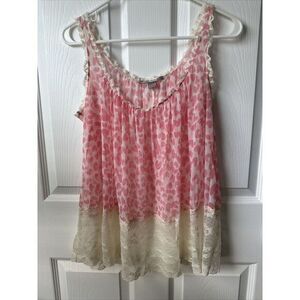 Victorias Secret‎ Babydoll Women's Small Sheer Nightie Lace Organza Hearts